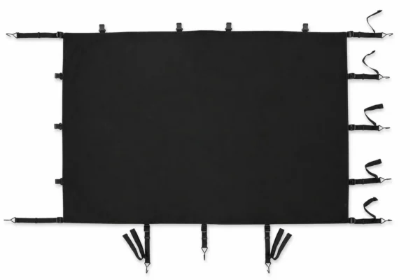 Stretchable Cargo Bed Net for Can-Am Defender / Polaris Ranger General, shown on a plain background