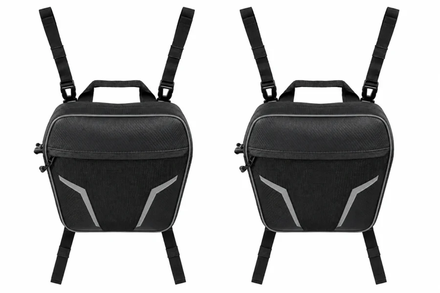 Universal Door Storage Bags for Polaris RZR, Ranger, Can-Am, CFMOTO, shown on a plain background