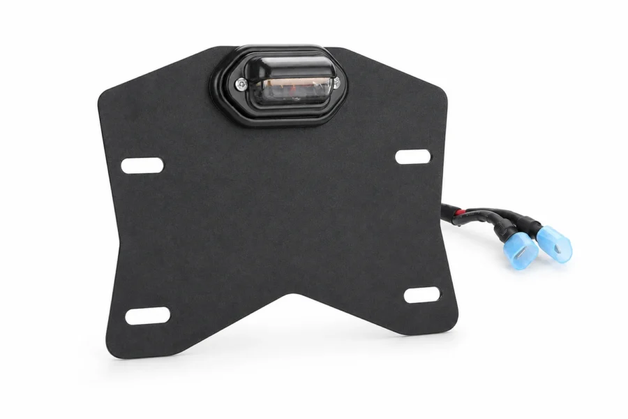 Universal LED License Plate Bracket Kit Fit Can-Am, Polaris, shown on a plain background