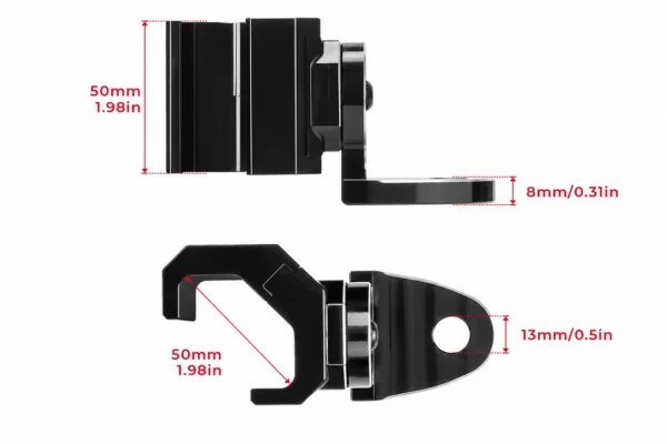 UTV Whip Light Flag Mount for Pro-fit Cage, shown on a plain background