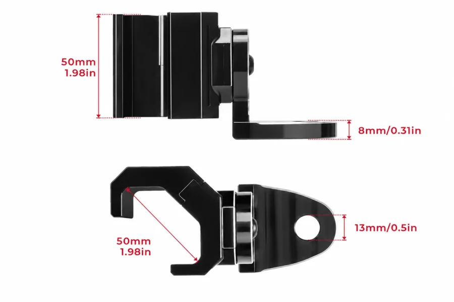 UTV Whip Light Flag Mount for Pro-fit Cage, shown on a plain background