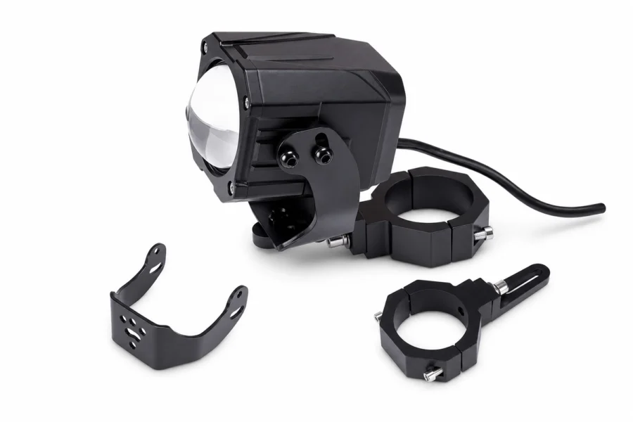 Whipless LED Chase Lights – 9 Flash Modes, Fits 1.5''–2'' Roll Cages – Compatible with RZR, Maverick X3, Defender, CFMoto, shown on a plain background