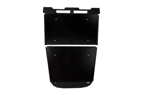 Tusk Force black aluminum UTV roof shown as an isolated two-piece panel set on white