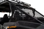 Tusk aluminum MOLLE panels installed on the rear quarter cage of a Polaris RZR XP