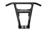 Tusk Impact front bumper in black, front-facing view isolated on white