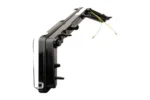 Side view of the accent light bar showing the angled housing and wiring connectors