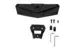 Side view of the Tusk rear view mirror and its detached black clamp mount bracket