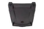 Top view of the Tusk black UTV hood showing its smooth molded outer surface